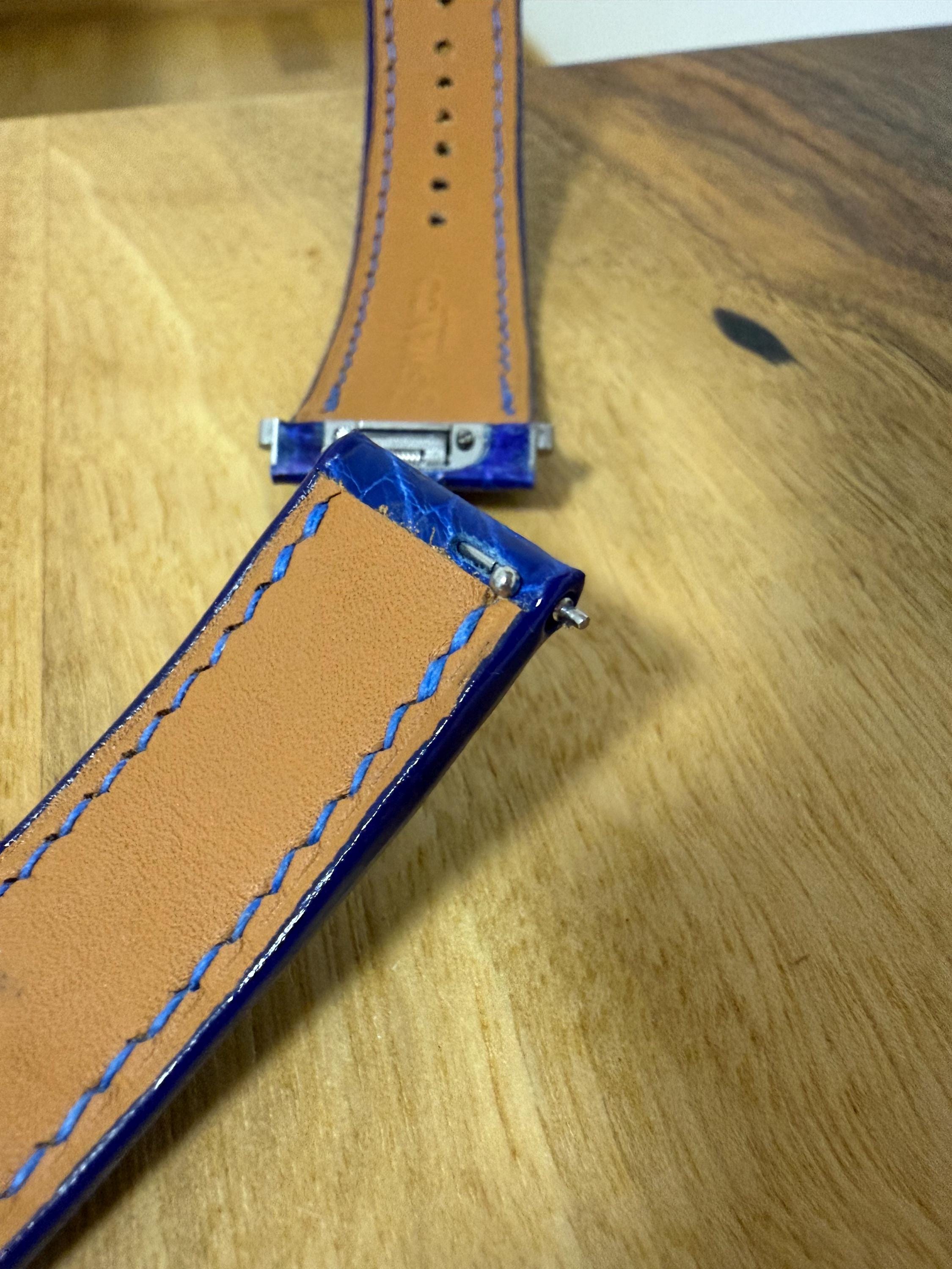 Cartier Santos Leather Strap WSSA (Medium & Large) – Quick Release Compatible Matte Alligator Leather