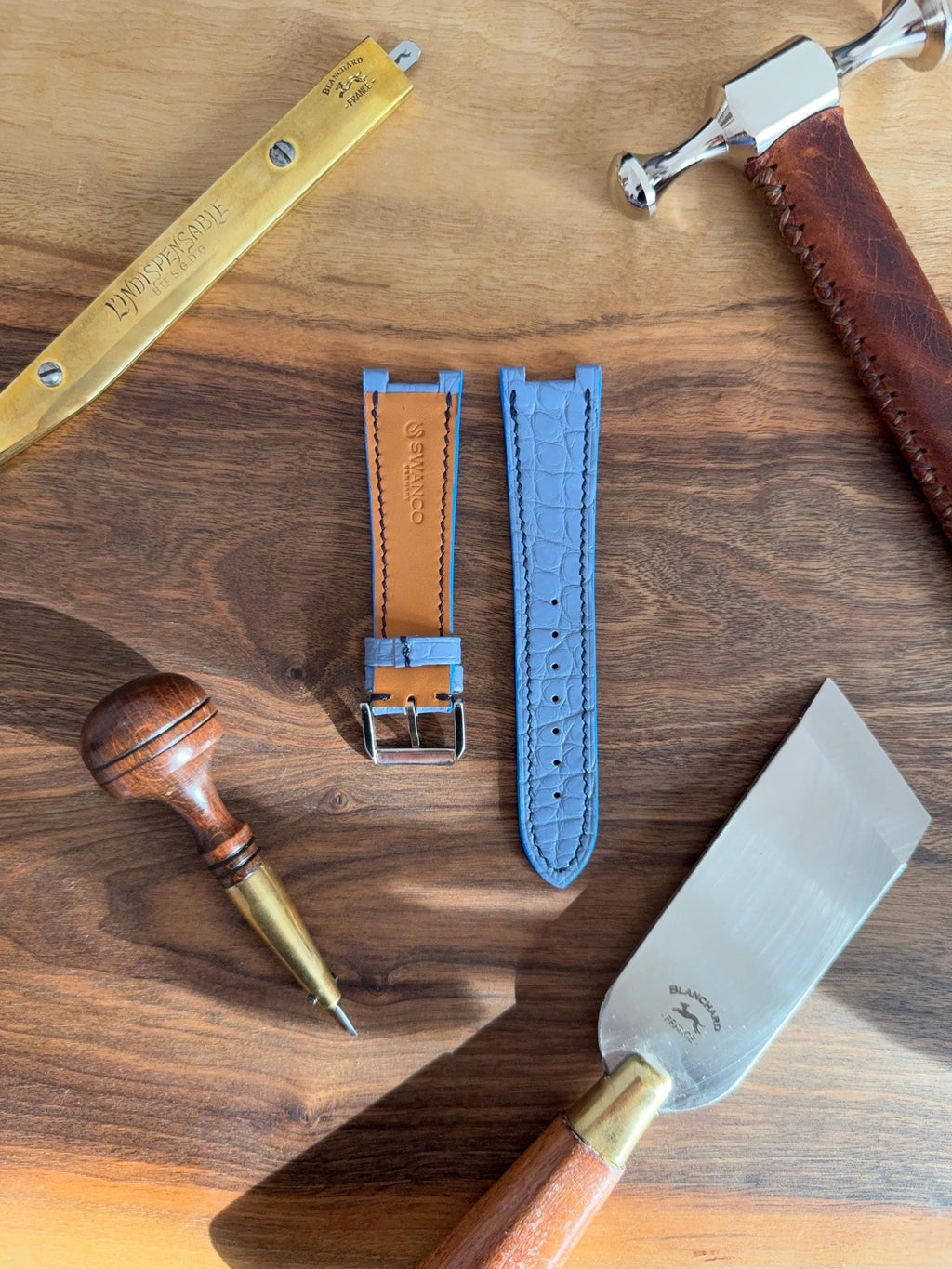 Citizen Zenshin Leather Watch Strap - Matte Alligator Leather