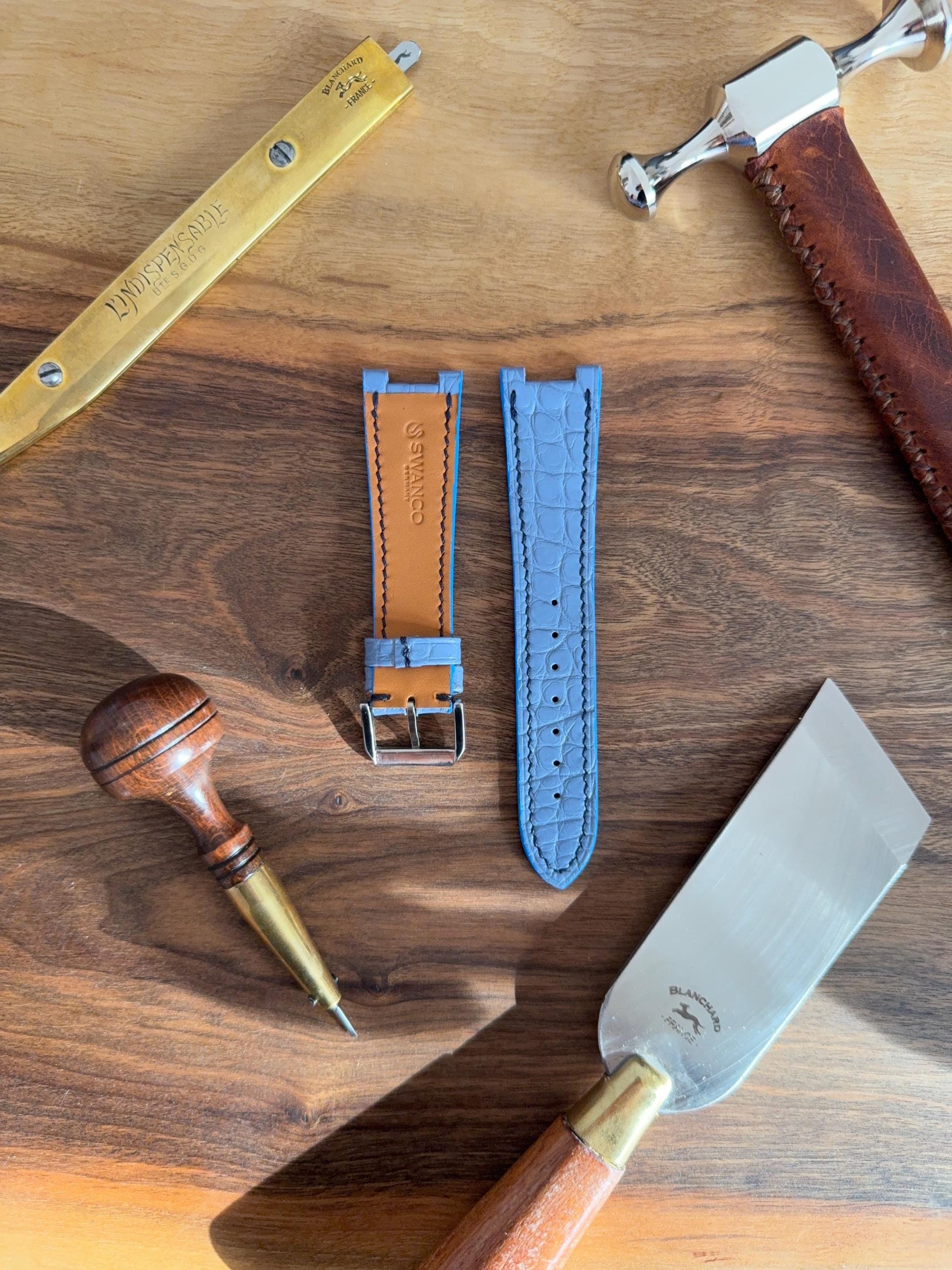 Citizen Zenshin Leather Watch Strap - Matte Alligator Leather