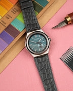 Bespoke Handmade Matte Alligator Leather Watch Strap