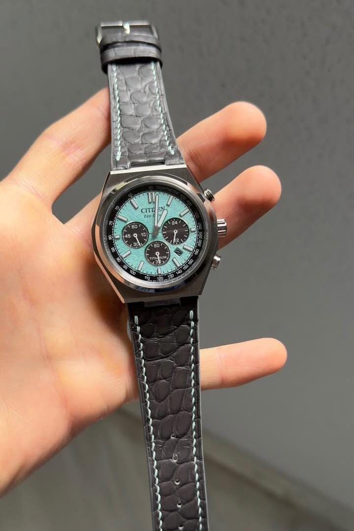 Citizen Zenshin Lederuhrenarmband - Mattes Alligatorleder