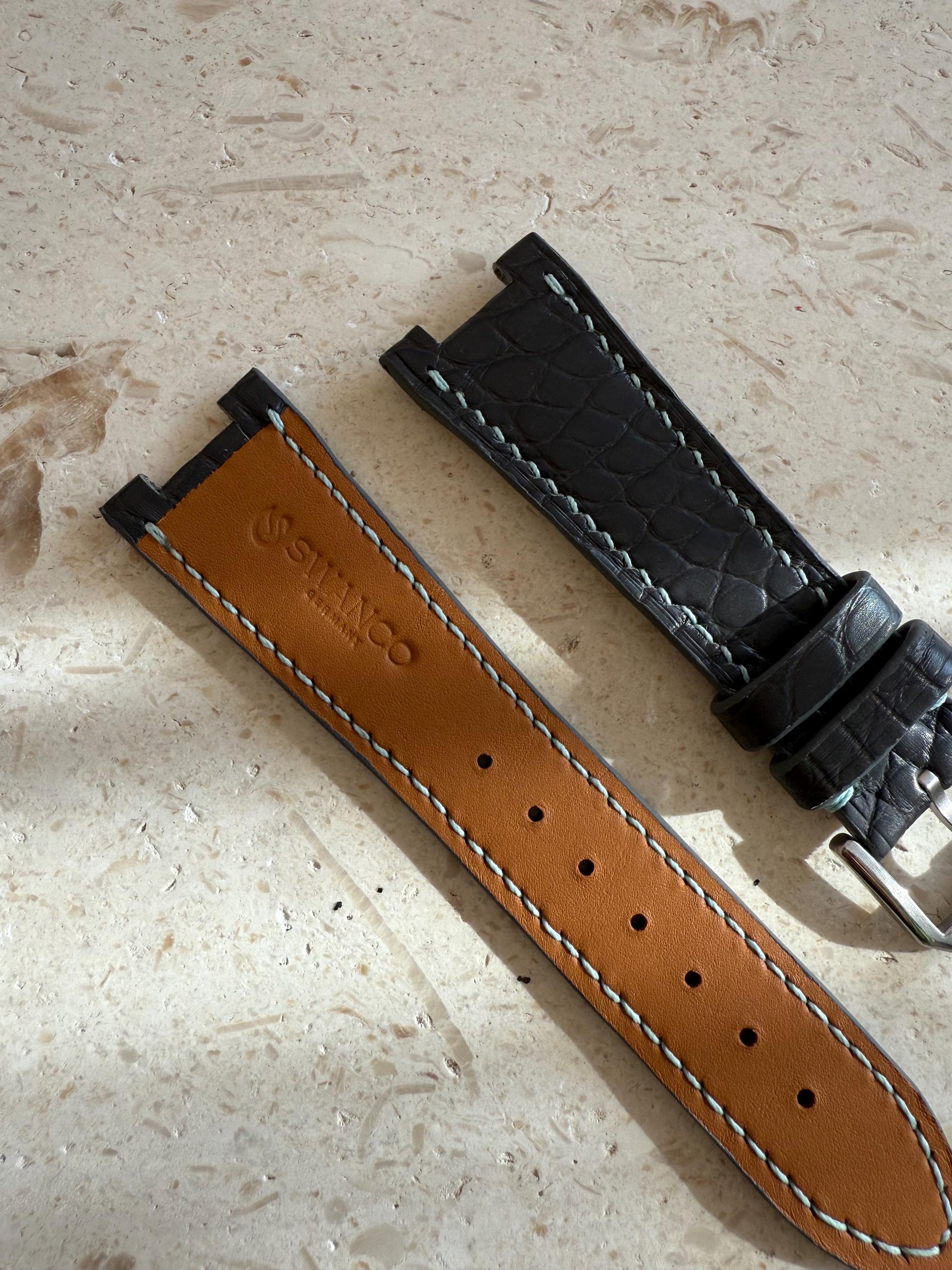 Citizen Zenshin Leather Watch Strap - Matte Alligator Leather