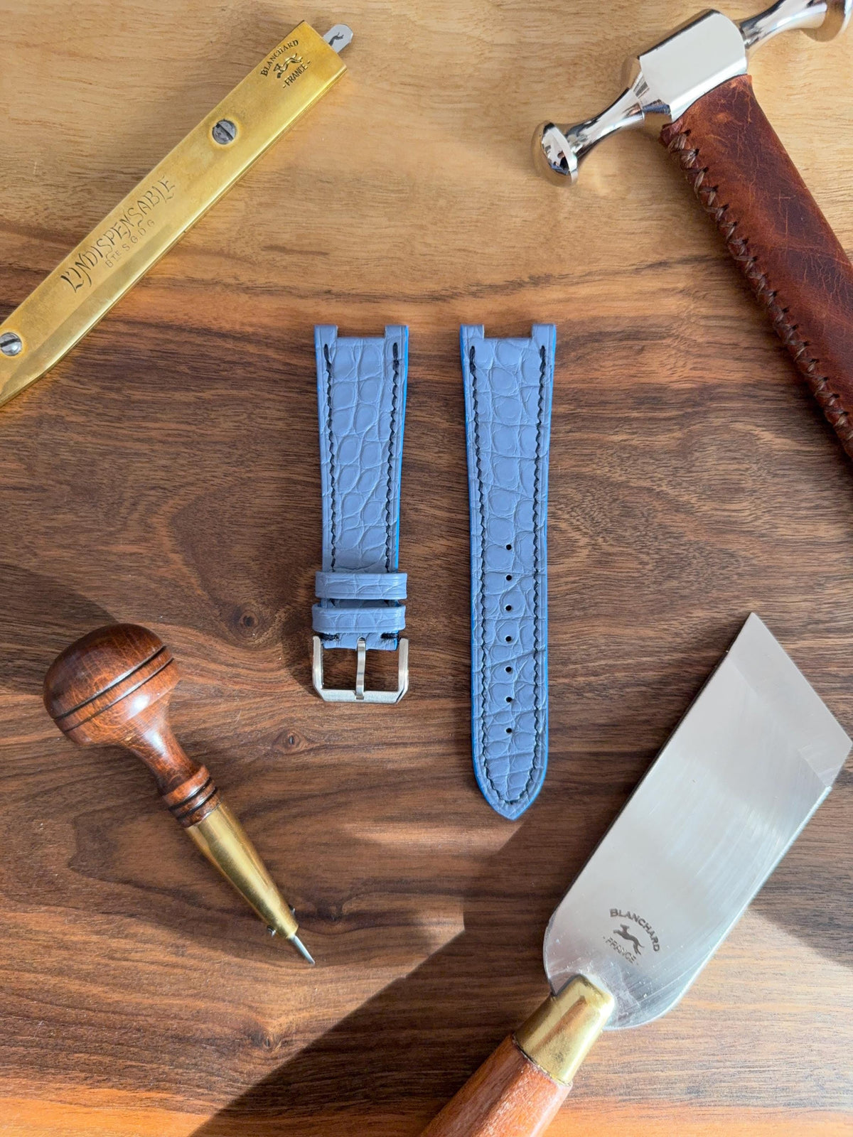 Matte alligator leather strap for Citizen Zenshin – handmade by Atelier Taha