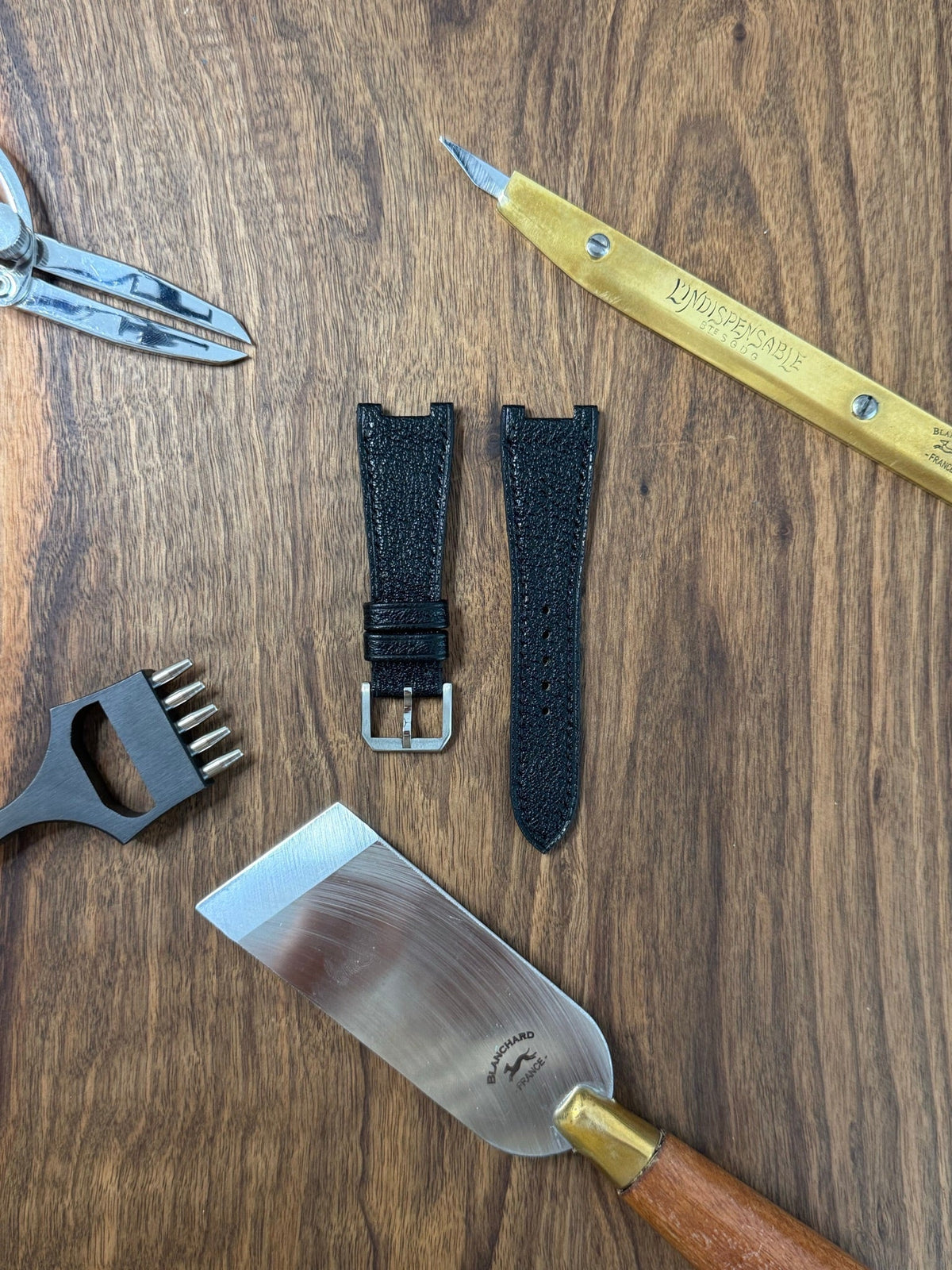 French goat leather strap – handmade by Atelier Taha